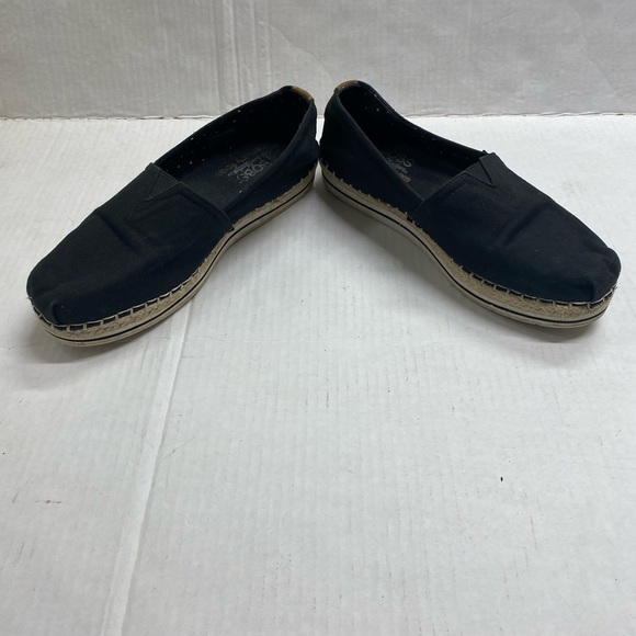Bobs Black Espadrille Style Shoe - Picture 9 of 13
